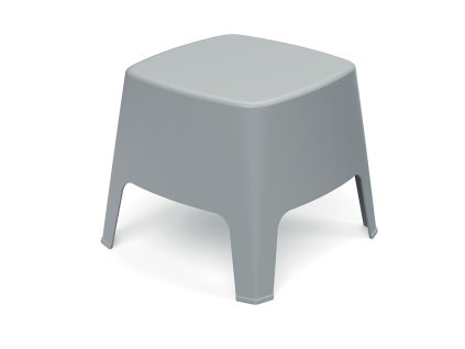 Stolička & odkládací stůl MILANE 49 x 49 x 42 cm, šedá