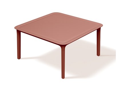Konferenční čtvercový stůl RIMO 78 x 78 x 41 cm, pálená cihla