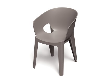 Židle s područkami PREMO 56 x 59 x 81 cm, zemitě hnědá