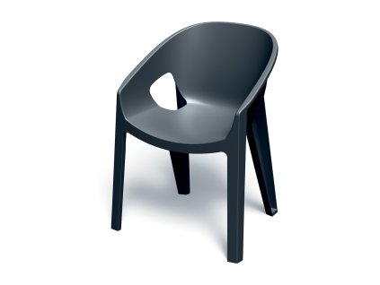 Židle s područkami PREMO 62 x 56 x 82 cm, uhelná