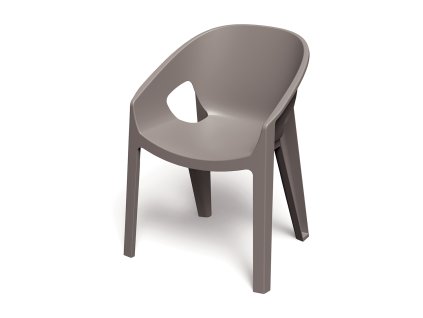 Židle s područkami PREMO 62 x 56 x 82 cm, zemitě hnědá