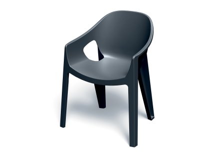 Židle s područkami PREMO 65 x 56 x 83 cm, uhelná