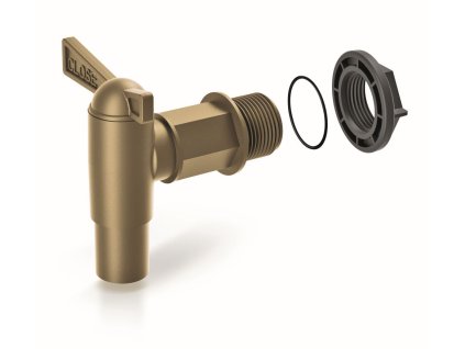 Kohoutek k sudu na dešťovou vodu CANTAP 2, zlatá