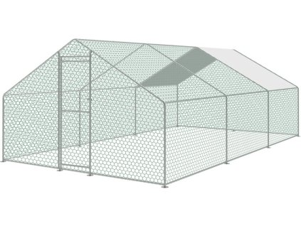 Venkovní výběh Strend Pro pro drůbež, voliéra, klec, se střechou, 3 x 6 x 2 m