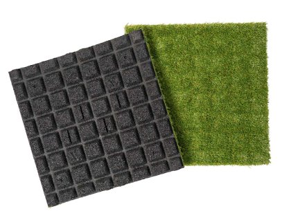 Artificial grass tile 50x50x3 r15