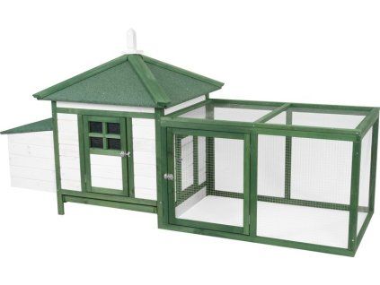 dreveny kurnik dubai maxi green 1960x760x970 mm