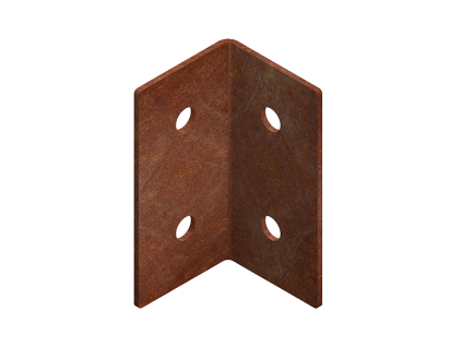 Corgarden MODO SPOJKA ROHOVÁ pro zahradní obrubníky 1027 3 x 3 x 6 cm Corten