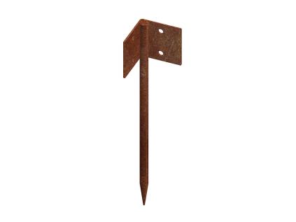 Corgarden URBIS SPOJKA ROHOVÁ pro zahradní obrubníky 1033 25 x 10 cm Corten