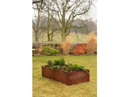 Vyvýšený záhon Corgarden VIVO 1012 74 x 148 x 36 cm Corten