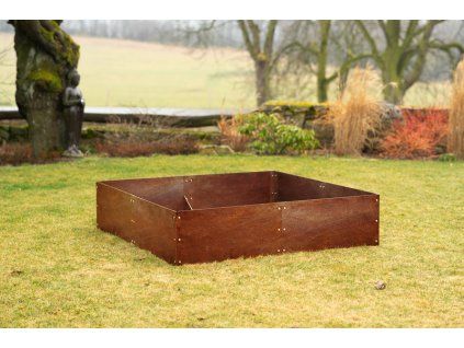 Vyvýšený záhon Corgarden VIVO 1013 148 x 148 x 36 cm Corten