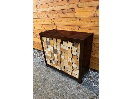 Zahradní dřevník Corgarden STORA 1038 80 x 80 x 40 cm Corten