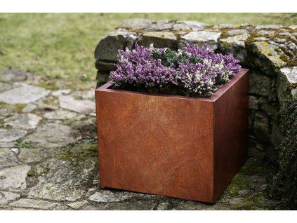 Zahradní květináč Corgarden CUBE 1001 60 x 60 x 50 cm Corten