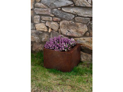 Zahradní květináč Corgarden CUBE 1002 40 x 40 x 30 cm Corten