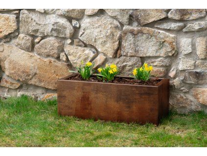 Zahradní květináč Corgarden LINE 1005 40 x 90 x 30 cm Corten