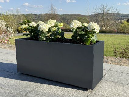 Zahradní květináč Corgarden vysoký TALL 1100 40 x 120 x 50 cm nerez Antracit