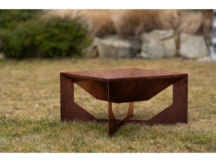 Zahradní ohniště Corgarden VENTO 1015 70 x 70 x 30 cm Corten