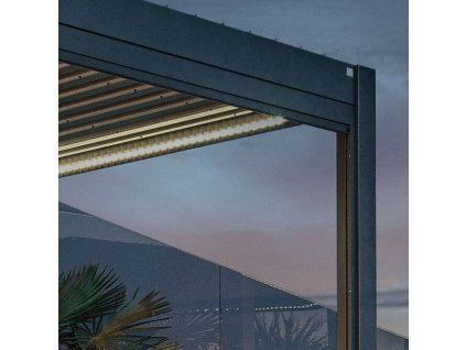 100636 3845 vyr 38449003414922242 Pergola 4x3 dunkelgrau LED Beleuchtung 1[1]