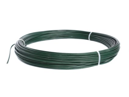 Napínací drát poplastovaný zelený (PVC) 2,2/3,2 mm, délka 78 m
