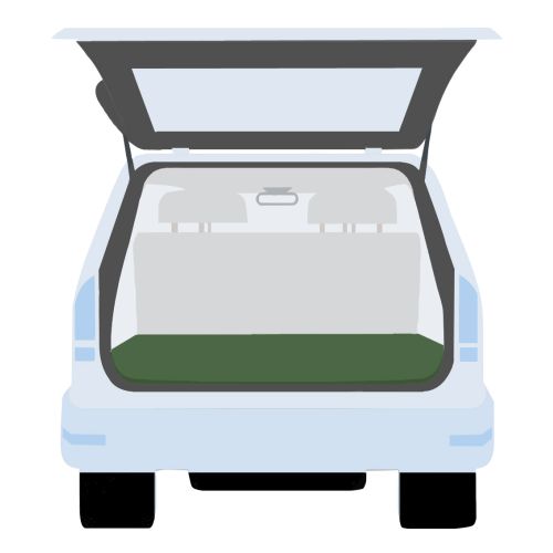 Krycí plachta do kufru auta 140 x 200 cm, PE 130g/m2 MA791855