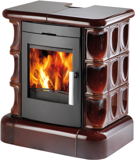 Kachlová kamna MANTA, hnědá kachle, kachlový top+sokl HS0434215000000