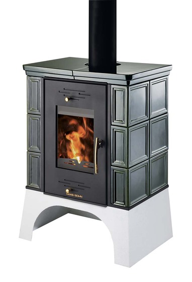 Kachlová kamna EBOLI, zelená kachle HS0332215510000