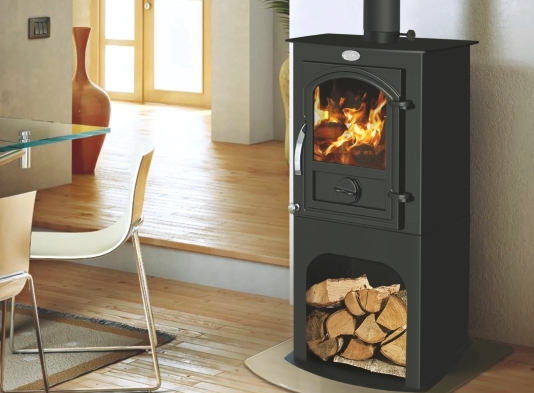 Krbová kamna VERSO 1, podstavec, litinová dvířka HO1667