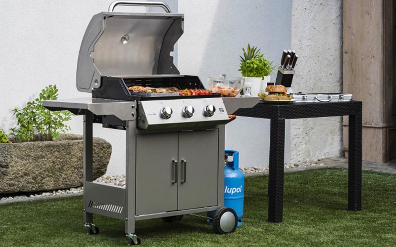 Plynový gril G21 Oklahoma, BBQ Premium Line 3 hořáky + zdarma redukční ventil PE6390310 - Obrázek 3