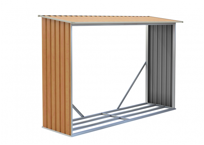 Přístřešek na dřevo  G21 WOH 181 - 242 x 75 cm, hnědý