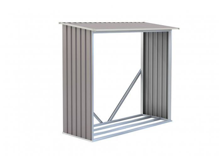 Přístřešek na dřevo G21 WOH 136 - 182 x 75 cm, šedý