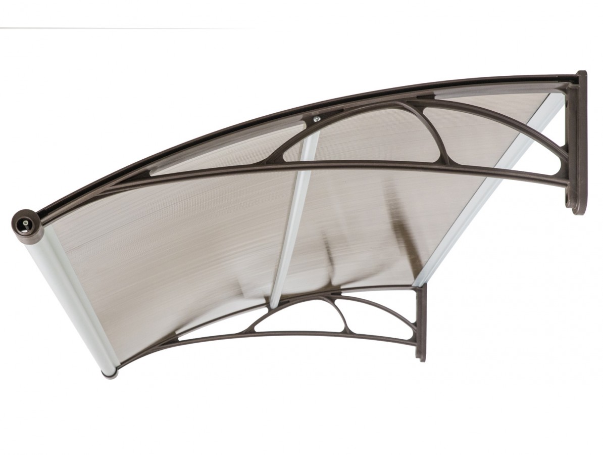 Vchodová stříška VALTELLINA 150 x 82 cm černá / bronz GU7315199