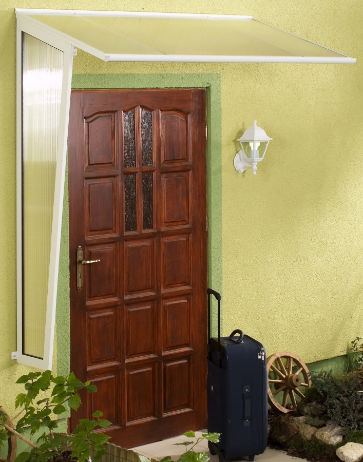 Vchodová stříška STANDARD 160 x 85 cm bílá / čirá GU4000204