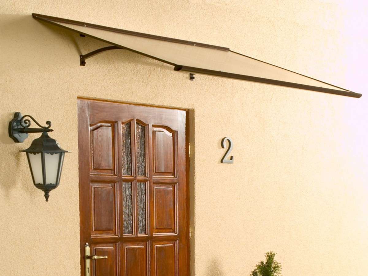 Gutta Vchodová stříška STANDARD 160 x 85 cm hnědá / čirá