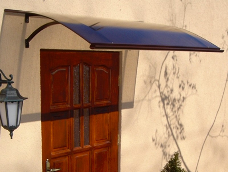 Vchodová stříška SWING PC 160 x 87 cm bílá / čirá GU4000206