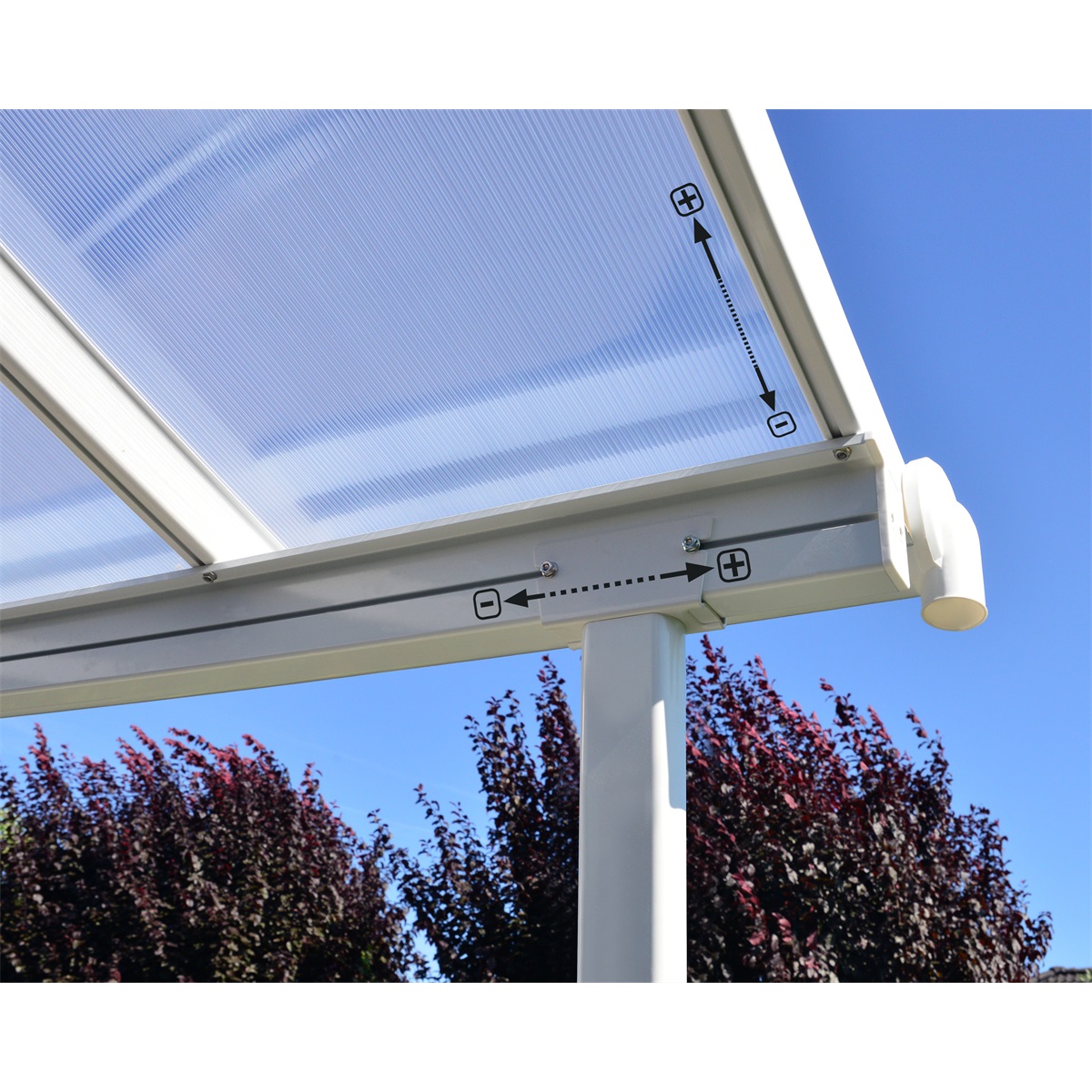 Hliníková pergola PALRAM Sierra 5400 bílá 3 x 5,46 GD703123 - Obrázek 3