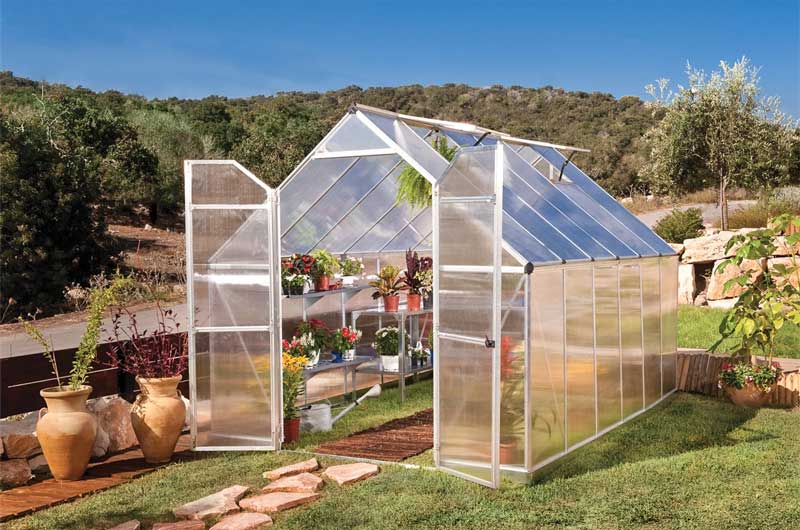 Zahradní skleník Palram ESSENCE 8x12 silver GD701944