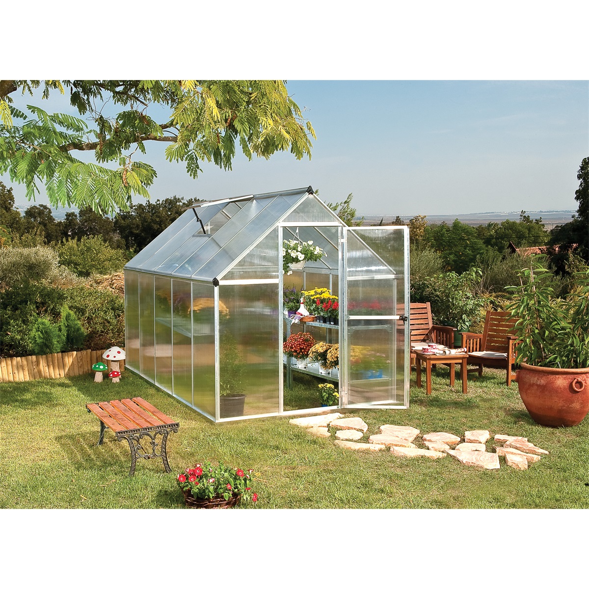 Palram Multiline 6x10 polykarbonát 185 x 306 x 209 cm 701631 (obrázek 3)