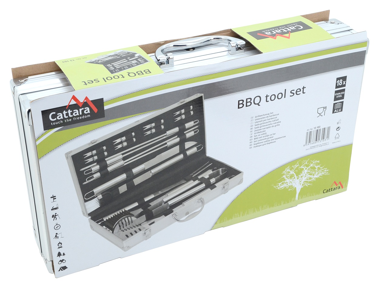 Grilovací nářadí sada 18ks ALU kufřík CT13103 - Obrázek 5