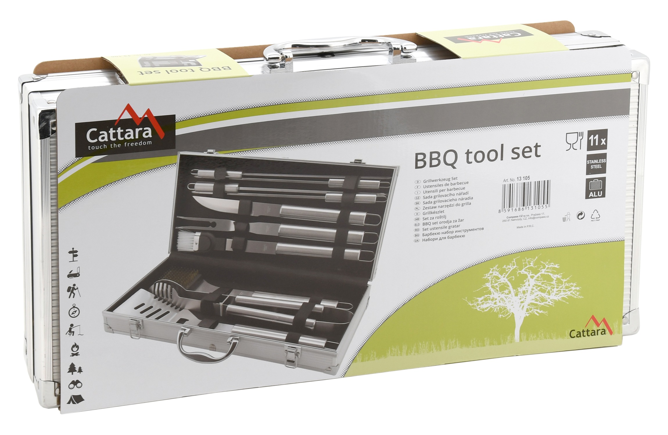 Grilovací nářadí sada 11ks ALU kufřík CT13105 - Obrázek 6