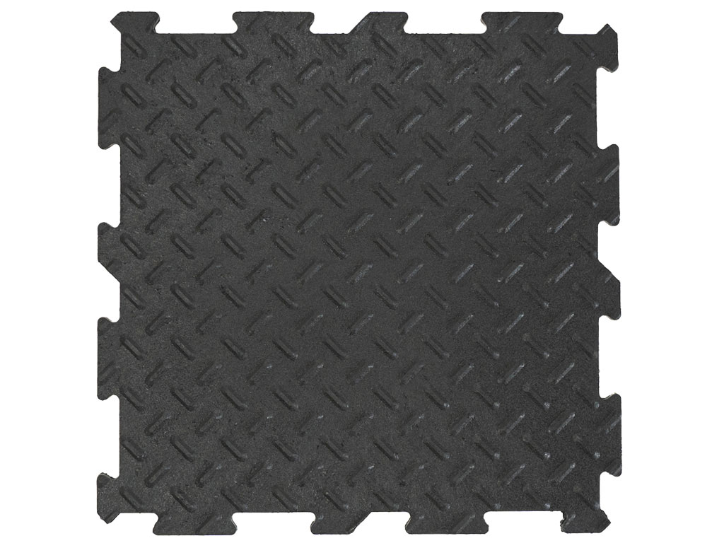 Multy home Gumová dlaždice ALFA 30 x 30 cm, černá MHEU5100330, 1 ks