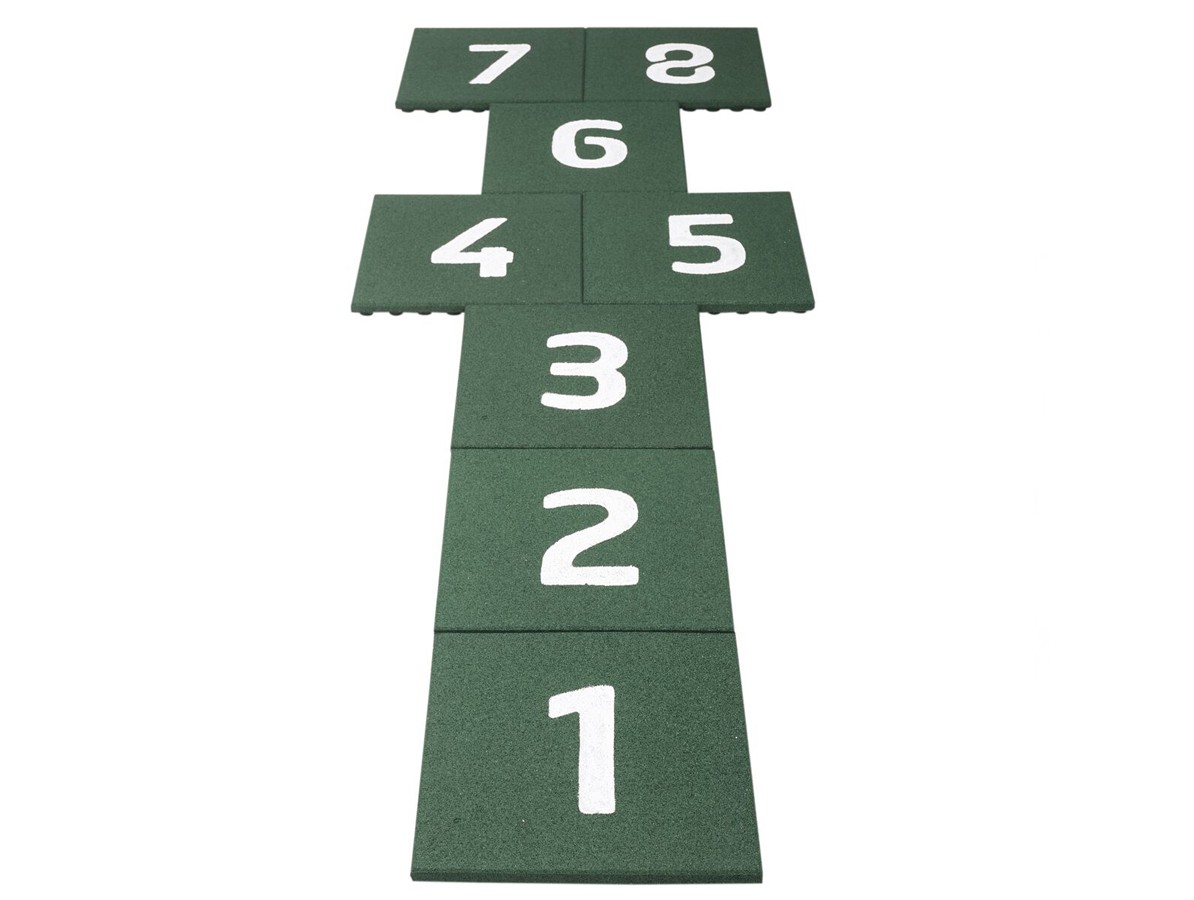 Gumová dlažba Skákací panák, zelená GU4394176