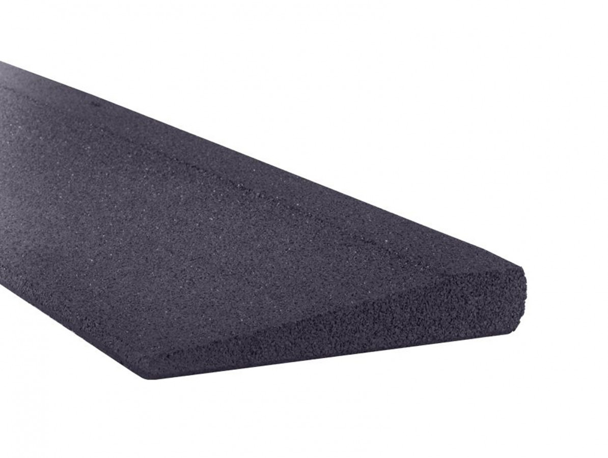 Gumový obrubník nájezdový GUTTA 100 x 25 x 4 cm, černá