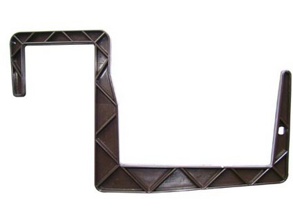 Hnědý držák truhlíků profil 11 x 12 cm