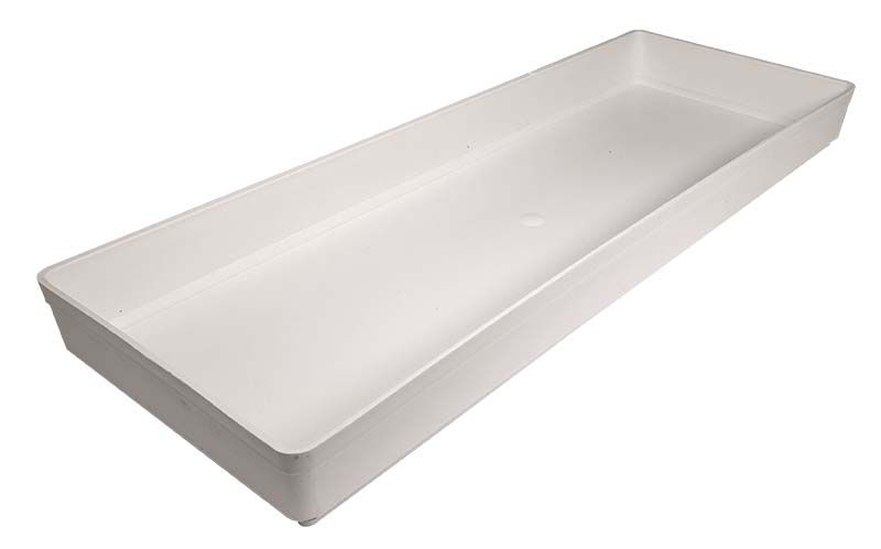 Miska pod truhlík 50 cm v bílé barvě