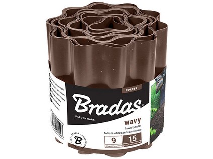 Lem trávníku BRADAS 25 cm x9m, hnědá
