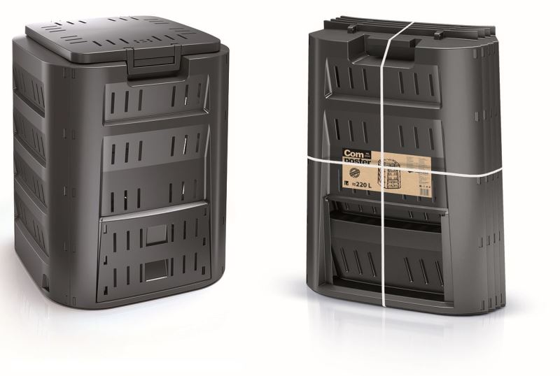 Kompostér COMPOGREEN 220 l černý