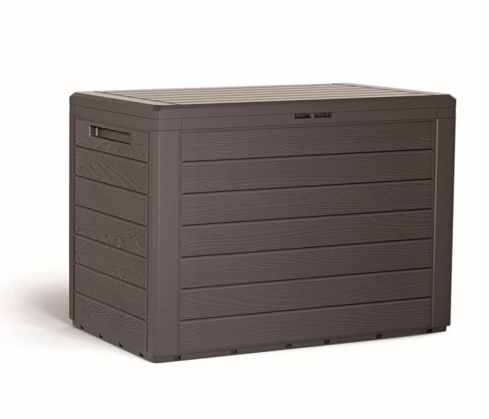 Zahradní box WOODEBOX 190 l - tmavě hnědá 78 cm PRMBWL190-440U