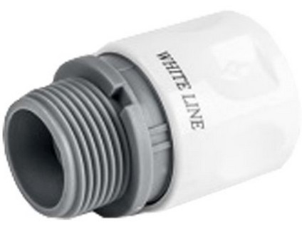 Bradas Rychlospojka 1/2" s vnějším závitem 3/4", WL-2121, WHITE LINE