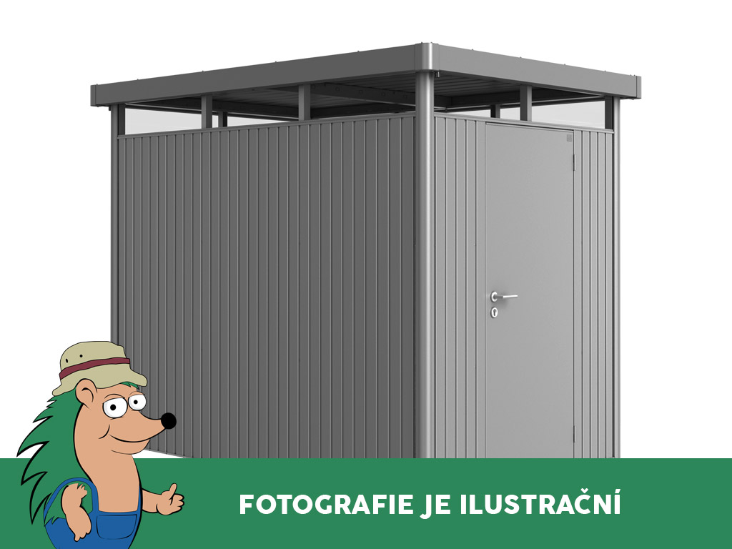 Domek na nářadí Biohort HIGHLINE H1, šedý křemen, jednokřídlé dveře BH88020