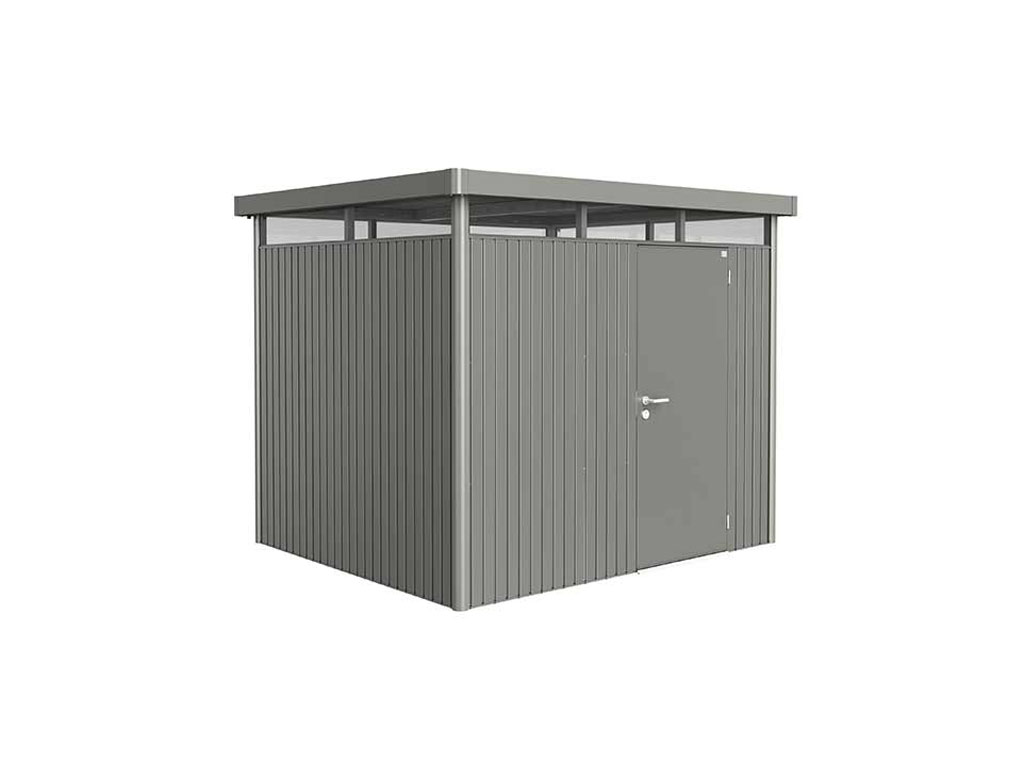 Domek na nářadí Biohort HIGHLINE H3, šedý křemen, jednokřídlé dveře BH88040