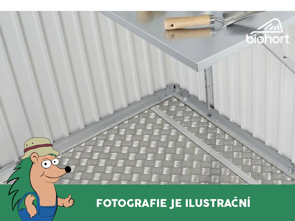 Hliníková podlahová deska k domku Biohort H5+P5 BH48062